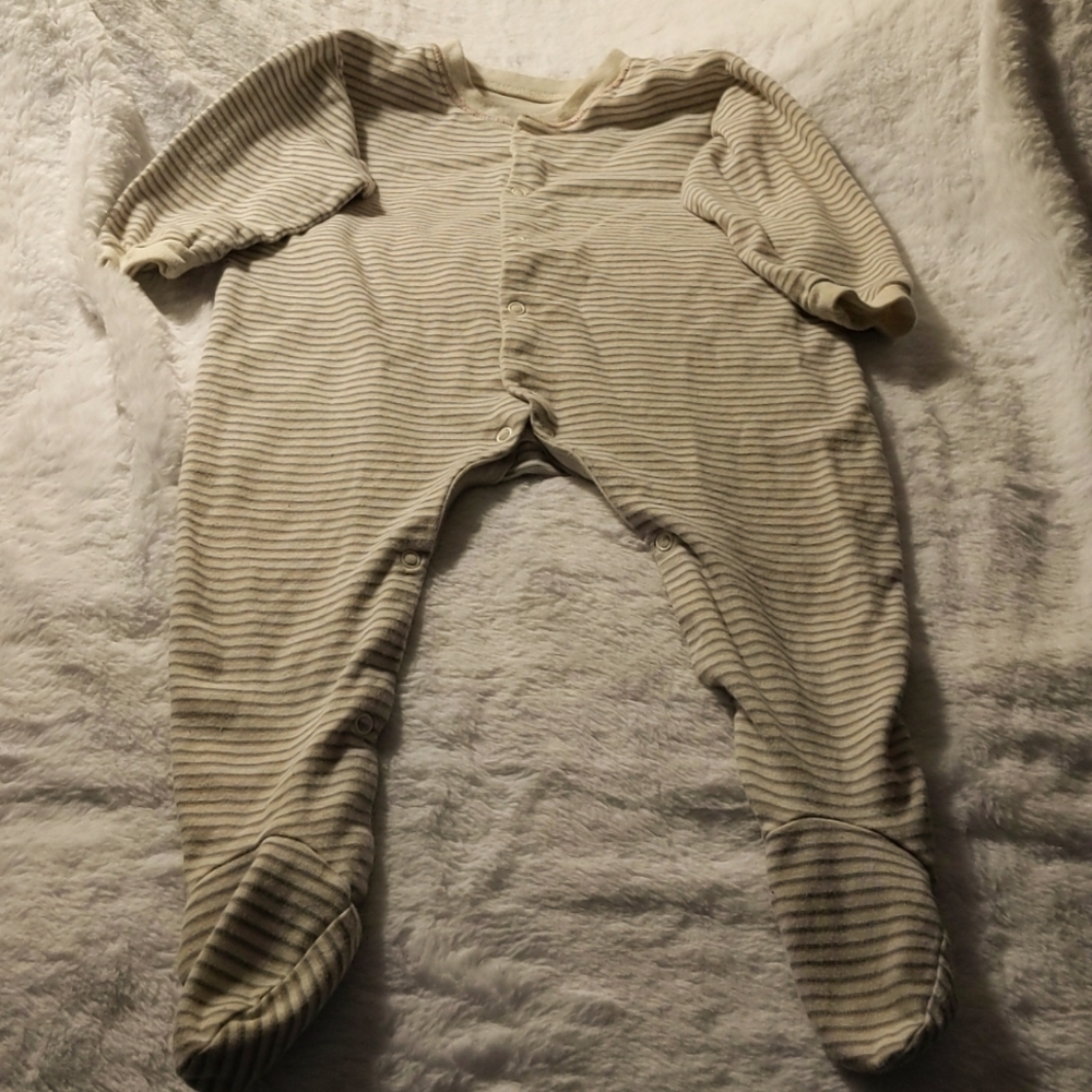 💵2/$10Bundle and Save💵 Kids Own | Stripped Baby Onesie Blue and Brown stripes